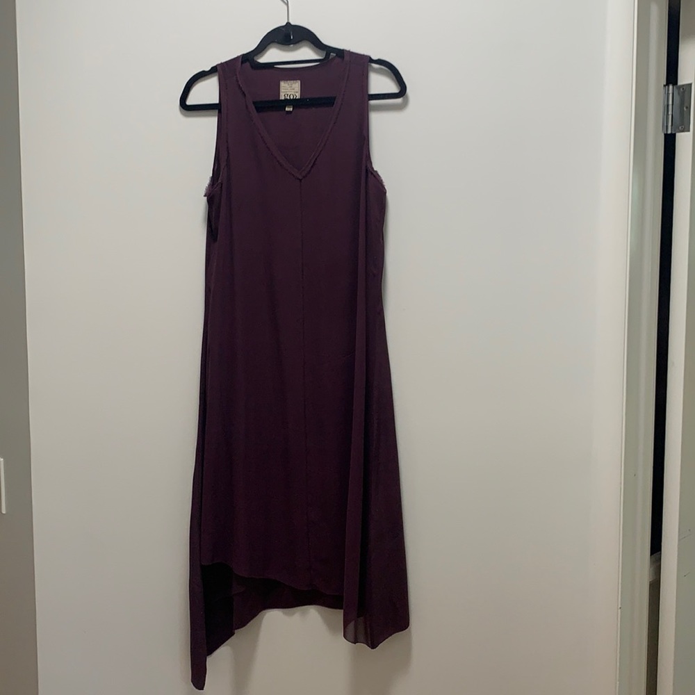 Anthropologie dress by GOSILK in purple, size med.
